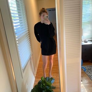 Long sleeve black dress